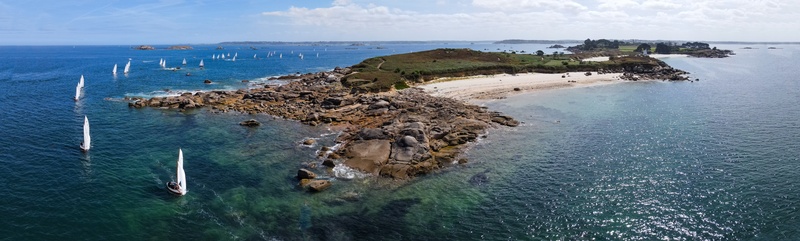 Régate de Cormorans autour de l'île Callot